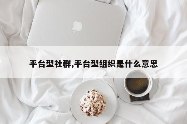 平台型社群,平台型组织是什么意思